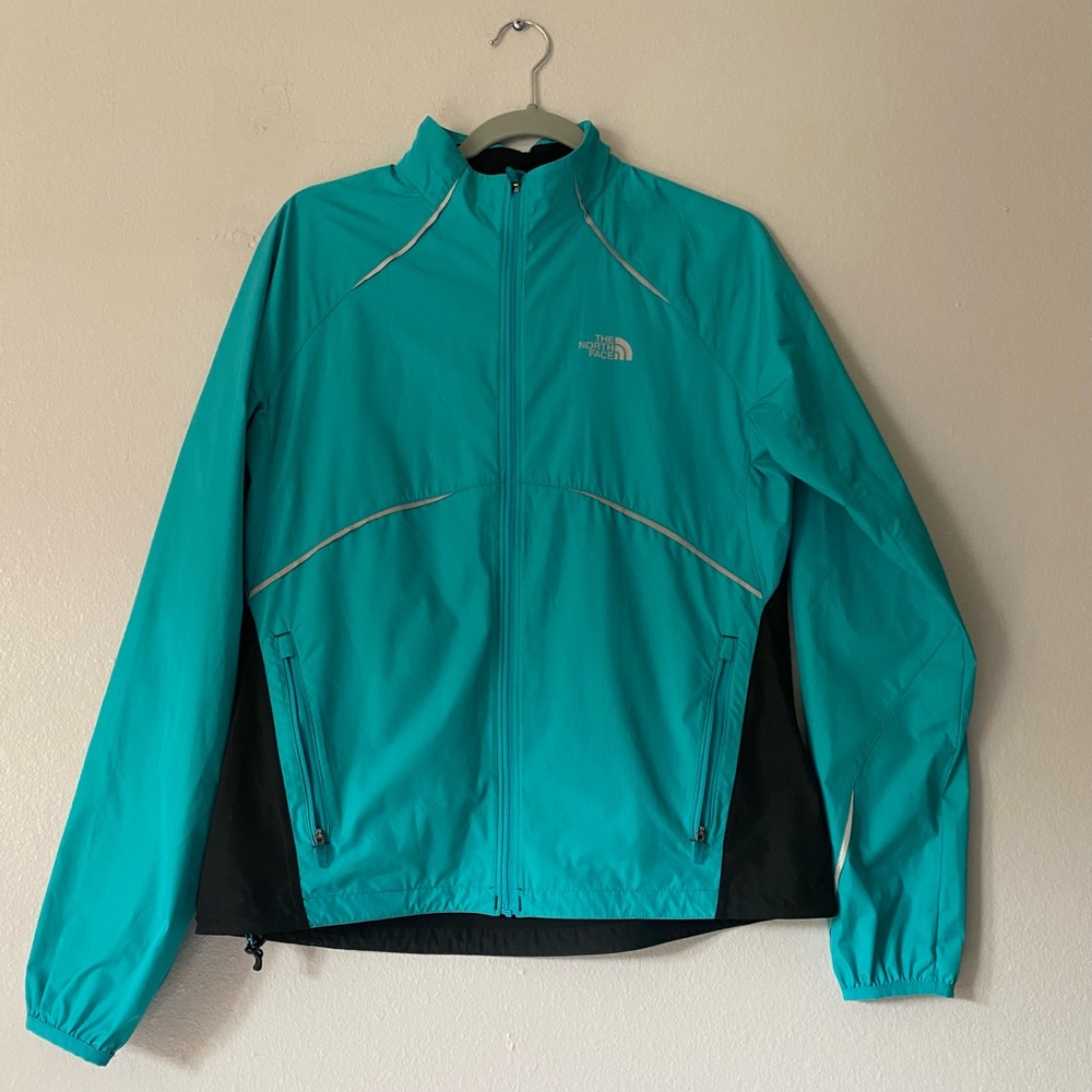 The North Face Flight Series Women’s Running Windbreaker Jacket Aqua Blue size M